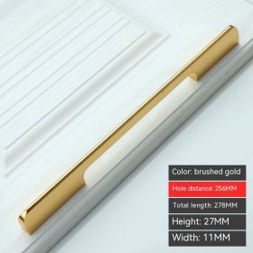 Modern Minimalist Aluminum Alloy Door Handle (Option: 256 Hole Spacing)