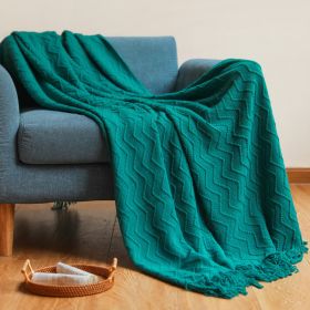 Sofa Cover Cover Blanket Thickened (Option: Ocean Blue-127x152CM)