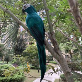 Simulation Animal Parrot Tree Landscaping Decoration (Option: 35CM Green Parrot)