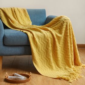 Sofa Cover Cover Blanket Thickened (Option: Yellow-130x200cm)