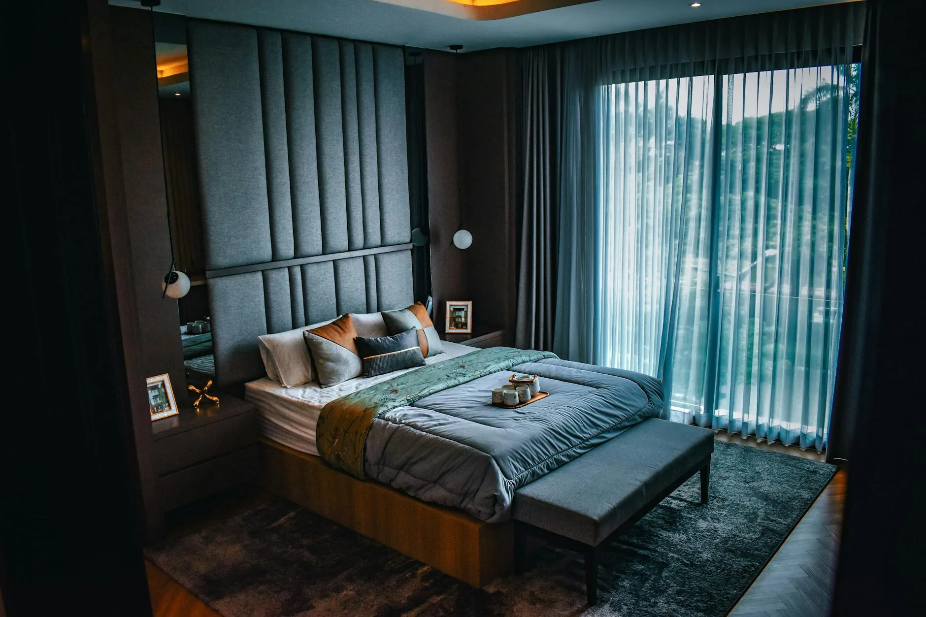 modern editorial bedroom idea: Step-by-Step: Creating a Monochromatic Room with cream and warm neutrals with sage green and terracotta accents,