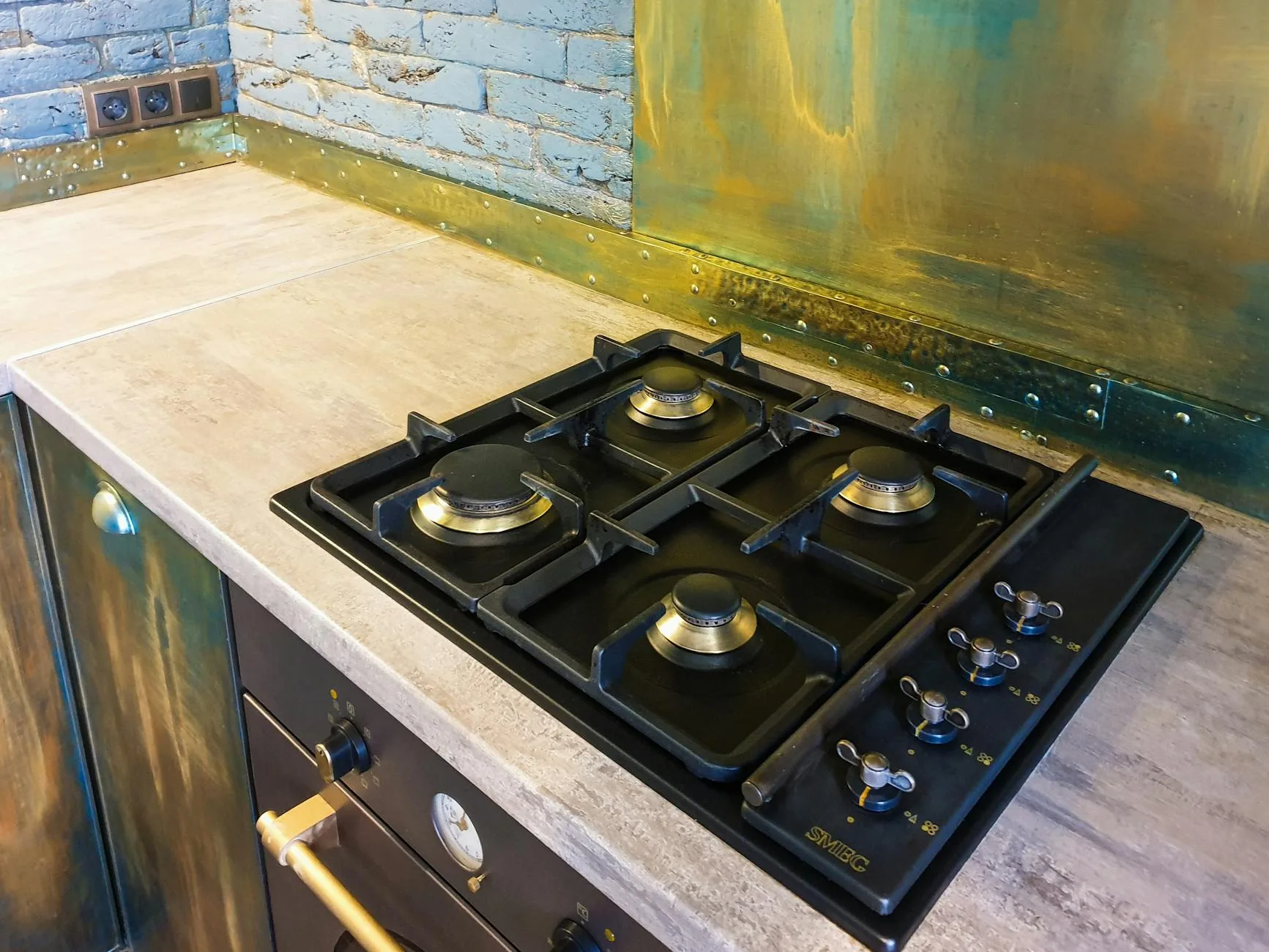 modern editorial kitchen idea: Inline Get the Look: Industrial Chic with cream and warm neutrals with sage green and terracotta